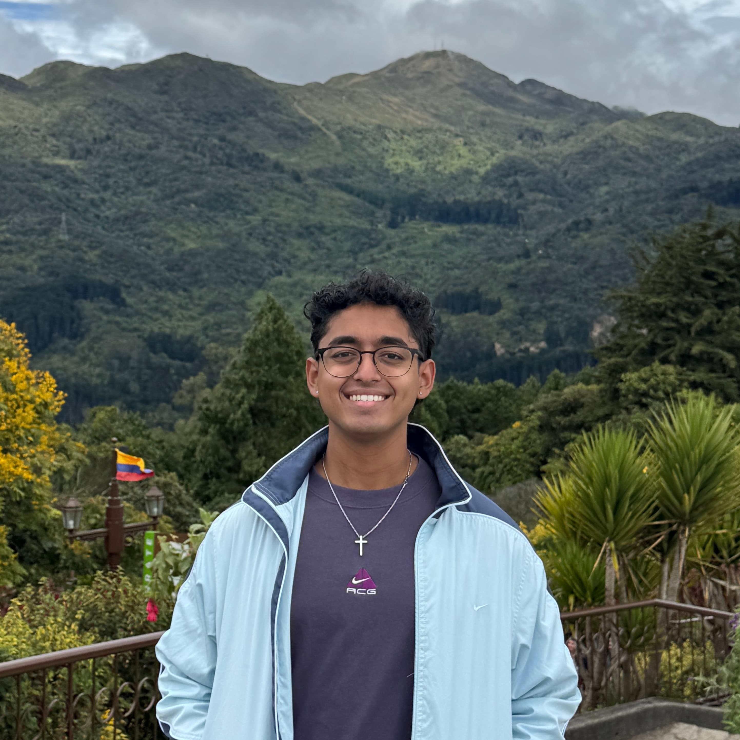 Keenan Serrao at a mountain overlook